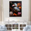 «Duck's Floral Shadow Diver» - Art mural animal canard-965880287-965880286
