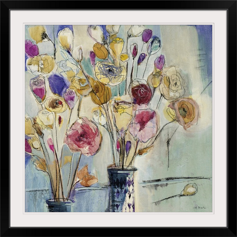 « ii » par jill martin, reproduction d’art Popcorn, H 30 po x l 30 po x P 1,5 po, Toile