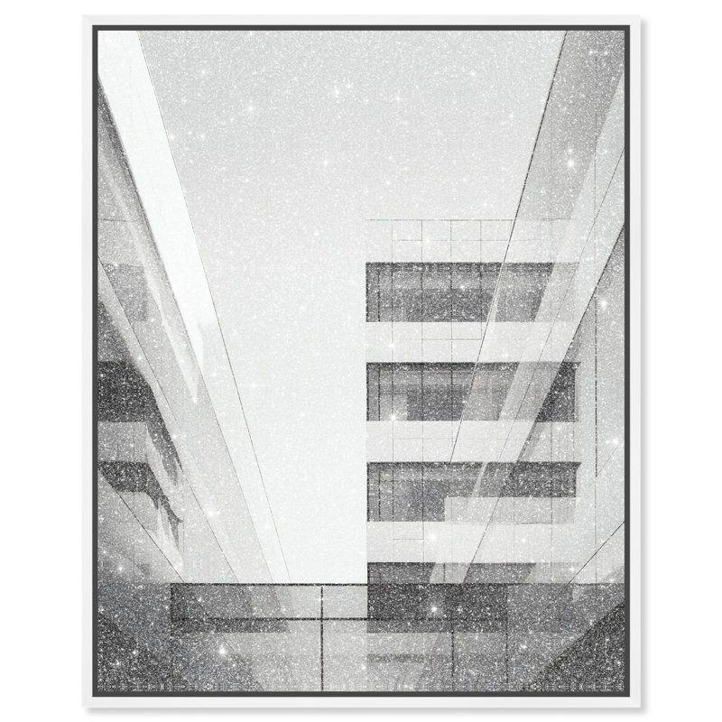 Glass Labyrinth I Print by Oliver Gal, 17"H x 21"W, White Floater Frame