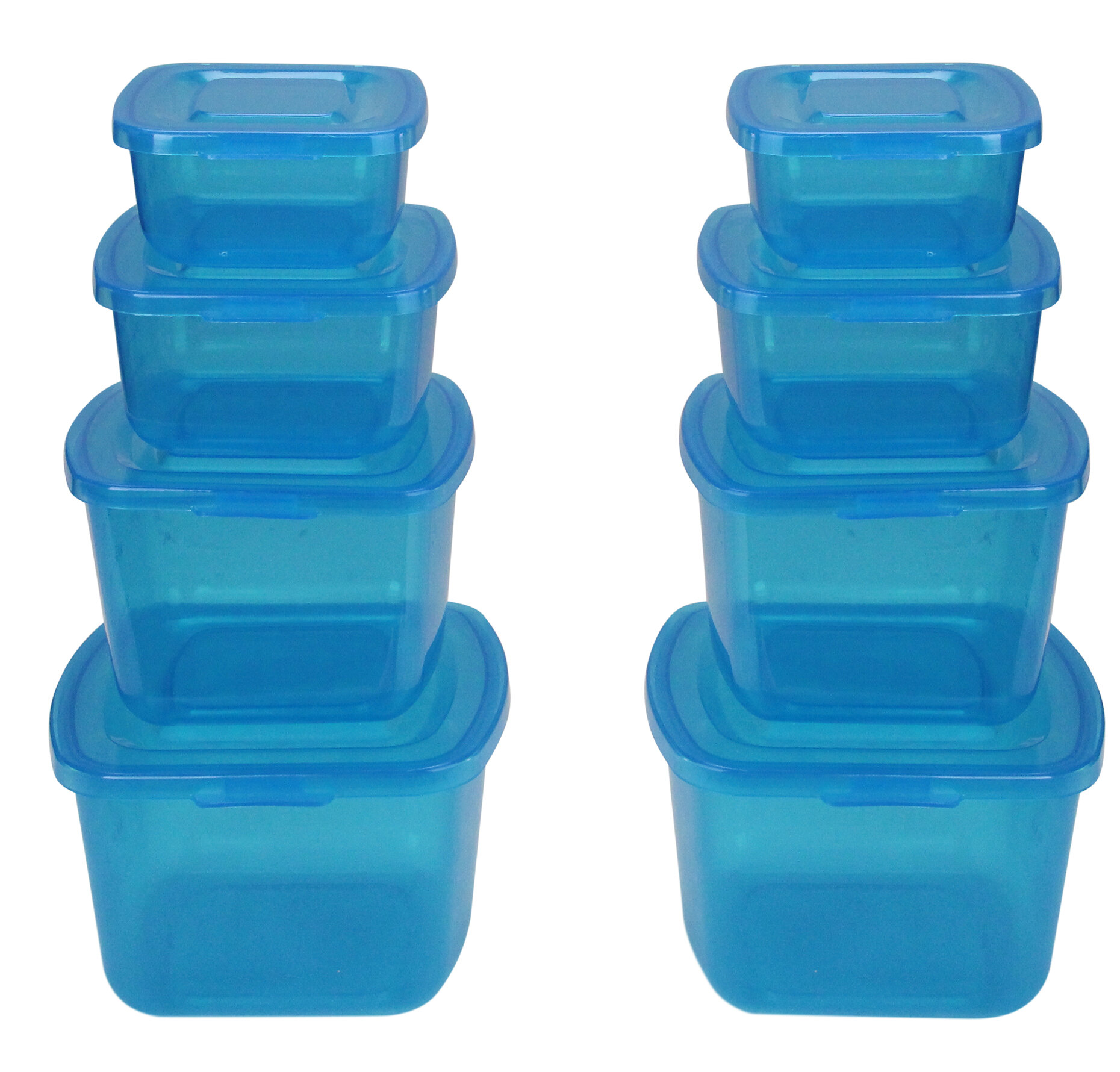 Prep & Savour Nesting Food Storage Containers with Attached Lids