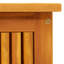 Rosalind Wheeler Conna 113cm W 198L Water Resistant Acacia Solid Wood Deck Box in Brown