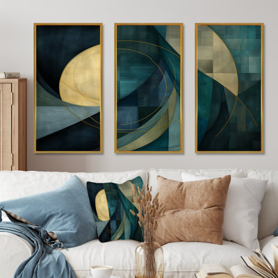 Abstract Echoes Swirls 2 - Abstract Collages, art mural