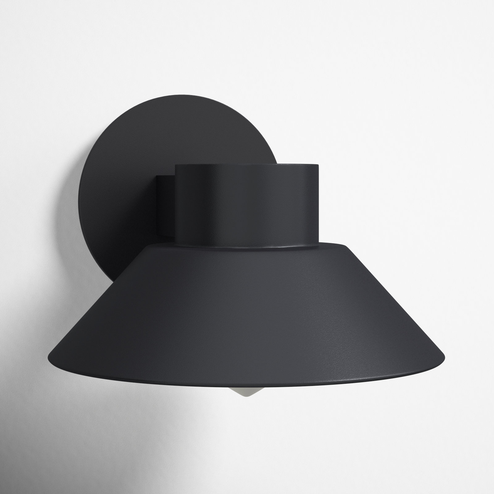 Erikson Integrated LED Outdoor Armed Sconce, Black, 8'' H x 10" W x 11" D