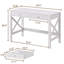 Bureau l 39,4 "avec 2 tiroirs-657633706