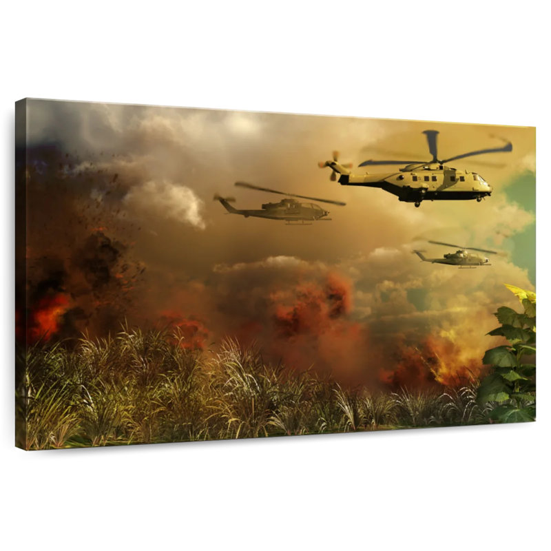Lelar Helicopter Rescue Fleet, 8" H x 12" W