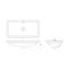 Iron Plains®Trough Rectangle Dual Mount Bathroom Sink with Overflow-557951687