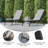 Aubreeana All-Weather PVC-coated Polyester Adjustable Chaise Lounge Chairs-159574130