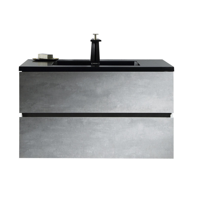 Meuble-lavabo mural simple 35,5 po Olivia-Grace