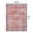 Labarbera Machine Washable Red/Gray Non-Slip Backing Area Rug-1331029485