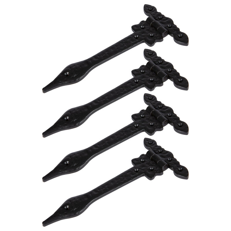 Hammer & Tongs - Ornate T-Hinge - W230mm - Black
