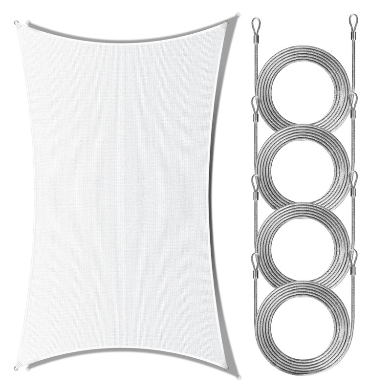 Voile d'ombrage rectangulaire Royal Shade, 20 pi x 10 pi, Blanc