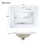 Meuble-lavabo gris 24 po avec lavabo en céramique, 2 tiroirs, 1 porte à fermeture en douceur-1370123393