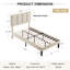 Ensemble de chambre avec lit plateforme tapissier 3 pièces Dejacha-926443515-926443516