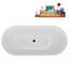Baignoire autoportante 59 "avec drain interne Streamline-102210801