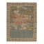 Rug & Kilim’S Distressed Dragon Rug In Ochre, Blue And Red Pictorial-1046092913