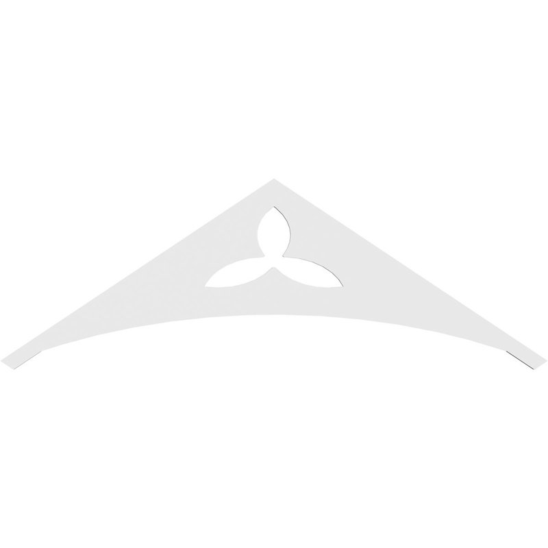 Naple Signature Urethane Gable Pediment, Primed Tan, 6"H x 36"W, 4/12