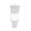 Toilette monobloc en céramique pour salle de bain, 12 po, 1,25 / 1,6 GPF, double chasse avec siège à fermeture douce, puissant double chasse CARTE 800 g
