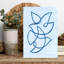 Flowing Blue Birds Abstract Elegant Minimalist Bird Nature Wall Art Print 1 Piece Wrapped Canvas Wall Art-864468786