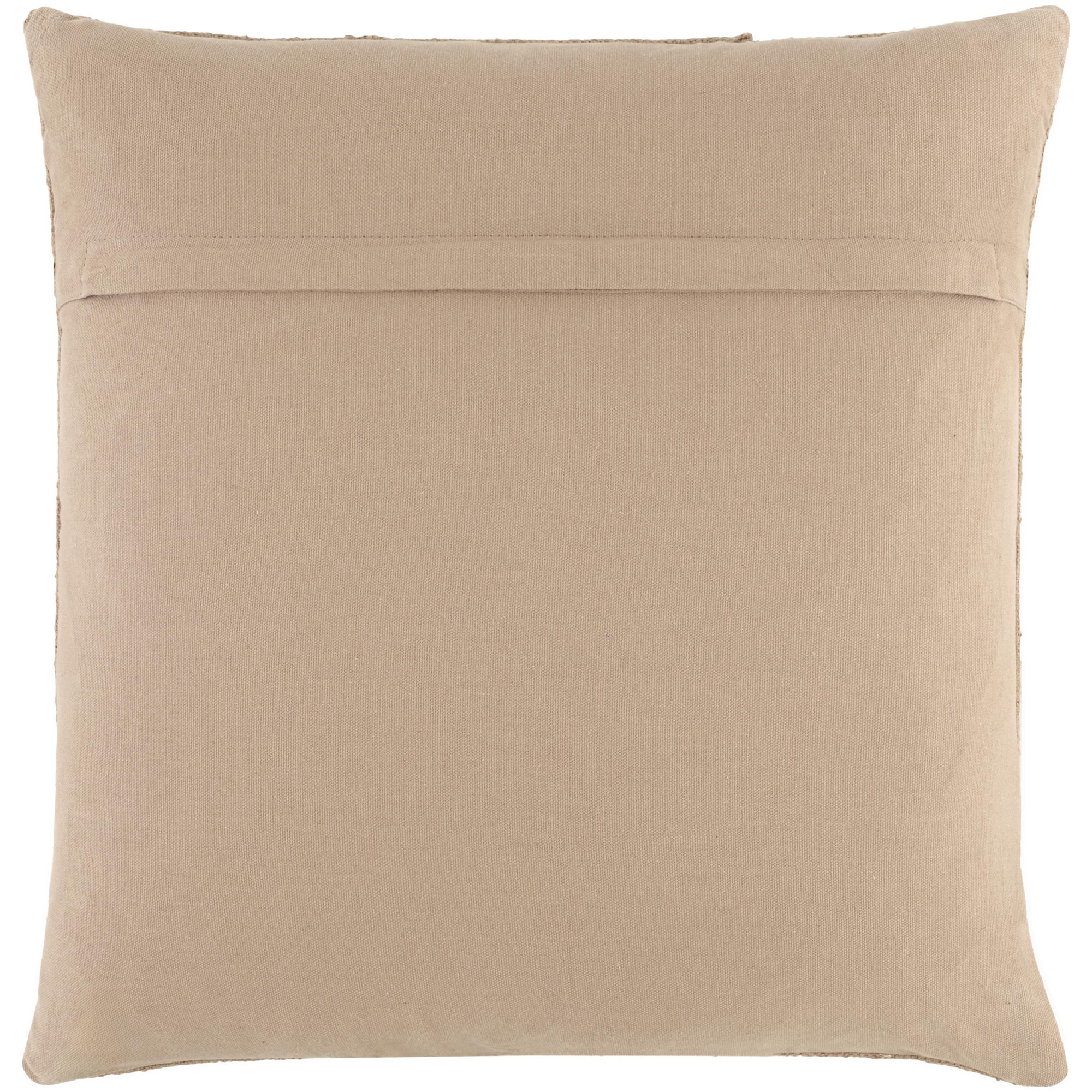 Yulara Accent Pillow Cover & Insert, Beige, Down Blend, Square 20"