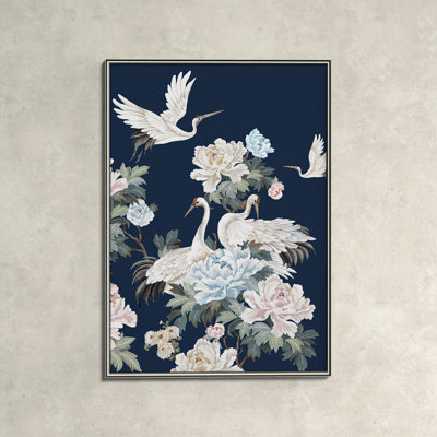 Danbury "Pearly White Cranes II" Painting