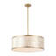 22" 5-Light Capiz Shell Drum Chandelier