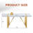71" Modern Rectangular Dining Table For Dining Room, Living Room-792308586