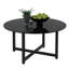 Table basse ronde 35,5 po noire entière