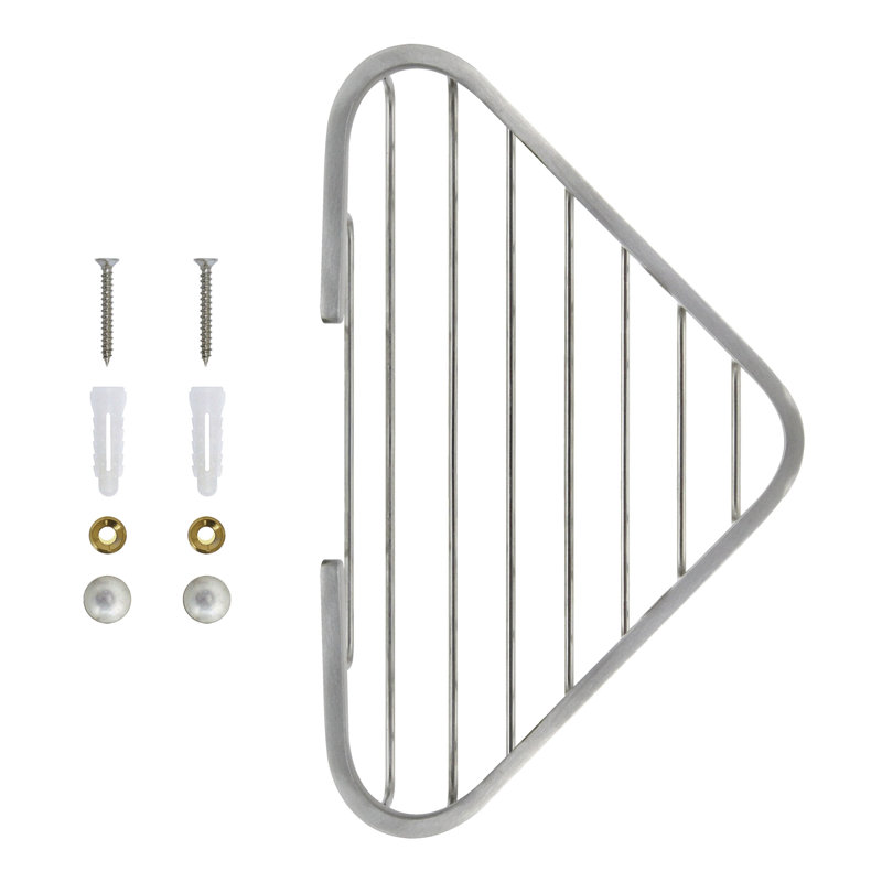 Drill / Screw Stainless Steel Shower Shelf, Satin Nickel