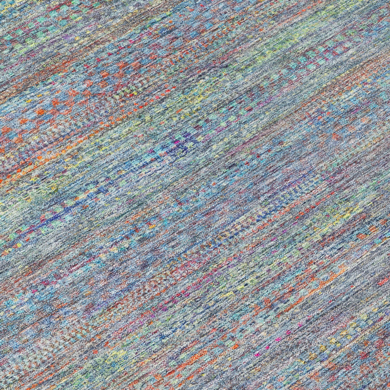 Machine Washable Indoor/Outdoor Oden ACN2148 Striped Rug, Runner 2'3" x 7'6"
