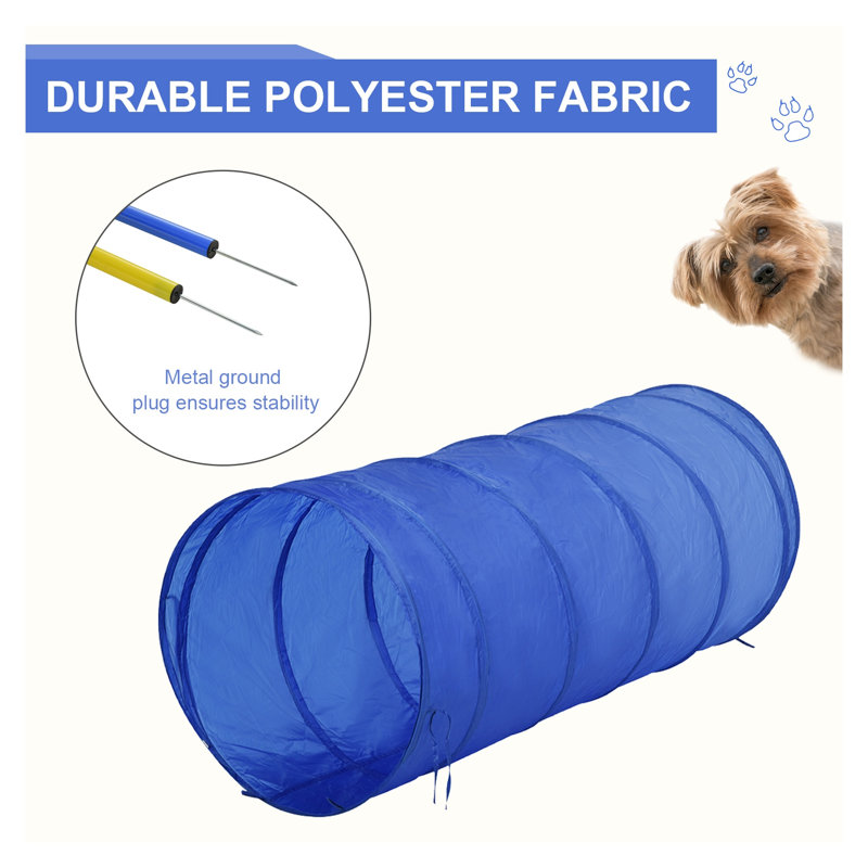Polyester bleu pour chien