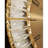 Light luxury metal crystal glass round wall clock