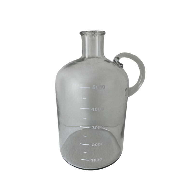 Glass Decorative Bottle/Vase, 12" H x 7" W x 7" D