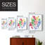 Bold Brushstroke Blooms II Framed Print - Solid Wood-1453969740-1453969712