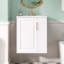 Meuble-lavabo mural moderne avec porte et évier à fermeture douce
