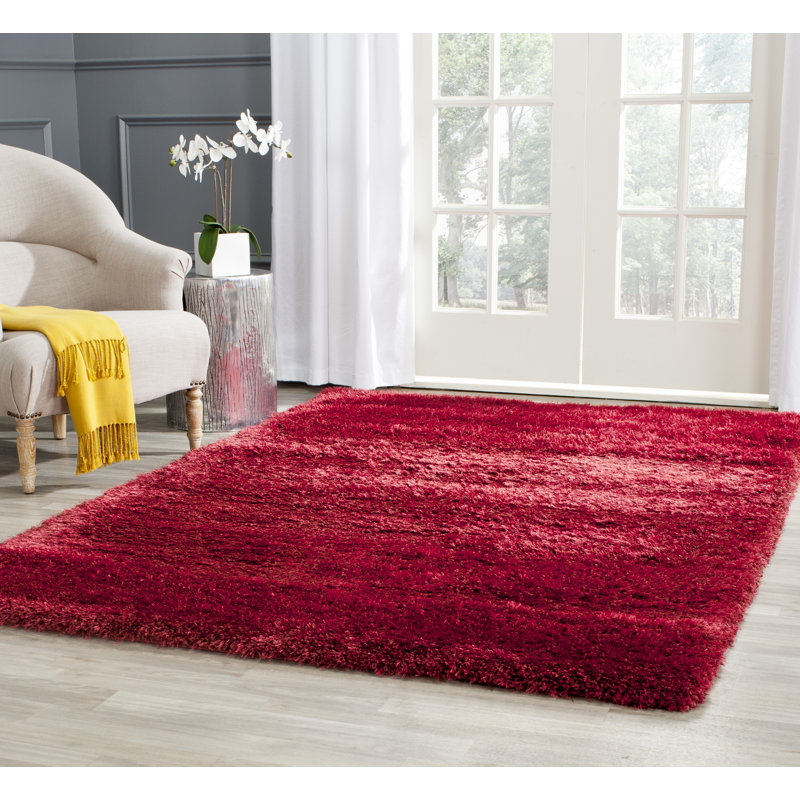 Delane Red Area Rug, Rectangle 5'1" x 7'6"