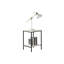 Ensemble de table 3 pièces de style rustique à finition blanche 1 table basse 2 tables de bout 2 pièces de style minimaliste-119971739