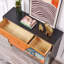 Armoire d'appoint peinte orange clair