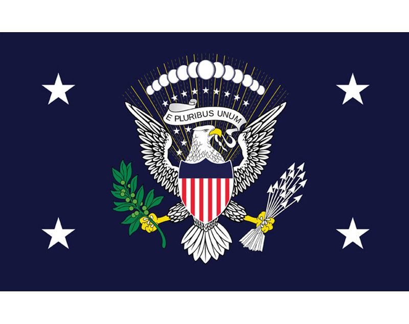 États-Unis présidentiel, H 11 po x l 18 po