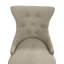 Chaise de salle à manger à oreilles capitonnée de 35 po de hauteur avec siège et dossier rembourrés de mousse Elegant Beige-864935550-929435153