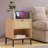 Bosonohy Boho Natural Rattan 1-Drawer Nightstand-1631474766