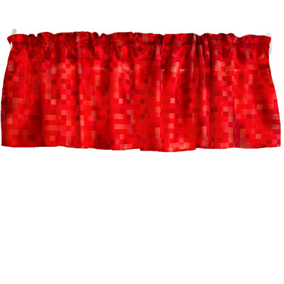 Cantonnière popeline carrée en polyester 58 po de largeur