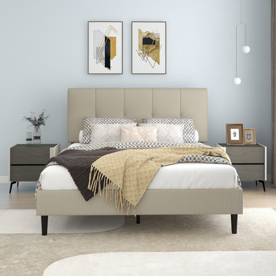 Dajai Upholstered Unfinished Platform Bed