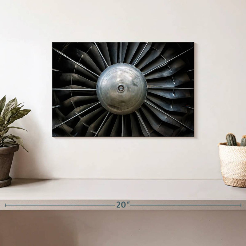 Mehar Aircraft Turbine, 8" H x 12" W