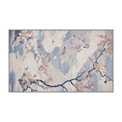 Machine Washable Grey Area Rug