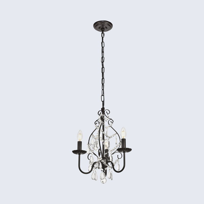 Lustre classique à 3 lumières de style chandelier Julienne