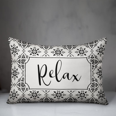 Geometric Outdoor Reversible Throw Pillow