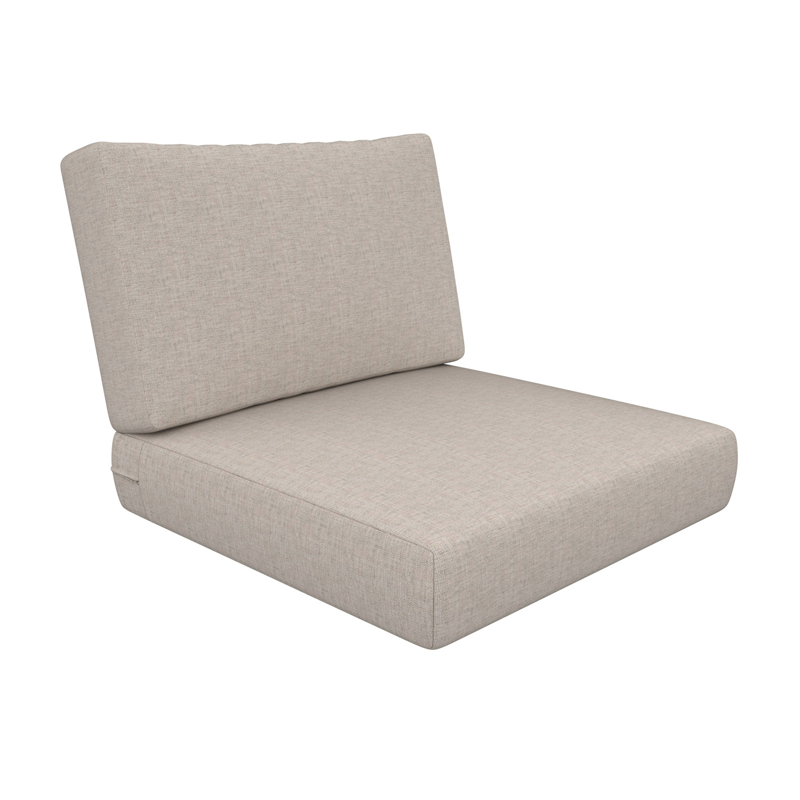 Amala Sunbrella® Seat and Back Cushion, Sunbrella® Cast Silver, 28.5" W x 28.5" D