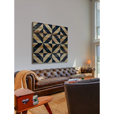 « square puzzle », reproduction sur bois