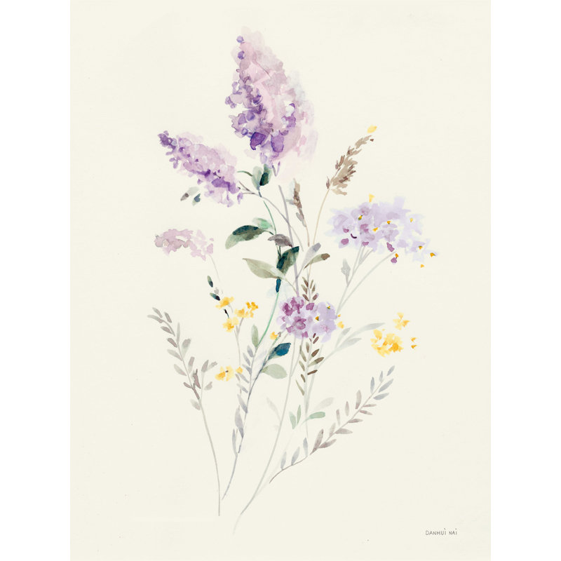 Lilas saison II pastel, H 16 po x l 12 po