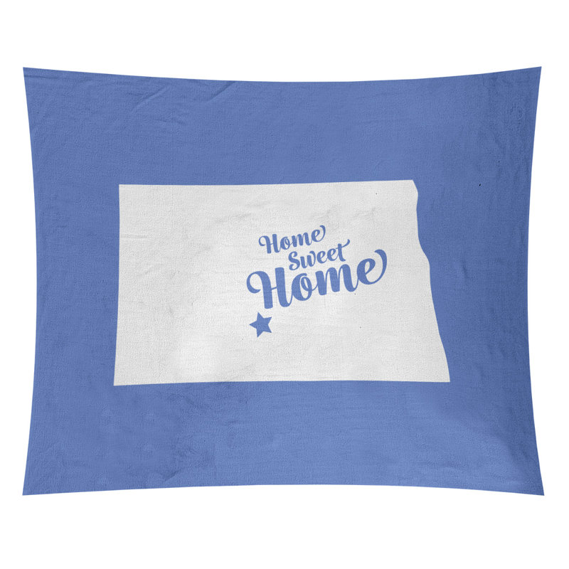 Tapisserie Home Sweet Bismarck, H 51 po x l 60 po, Bleu